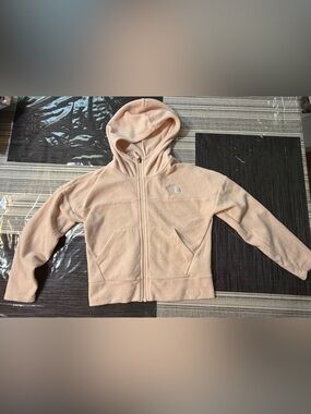 The North Face Kids Light Pink Fleece Zip Hoodie